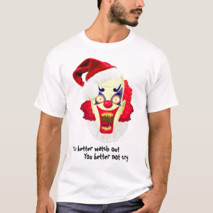 T-shirt o mau clowns tshirt mau do papai noel