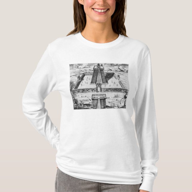 T-shirt O Mayor de Templo em Tenochtitlan (Frente)