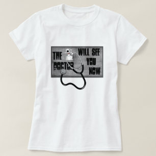 T-shirt O Médico Vai Ver-Te Agora, Engraçado Veterinári