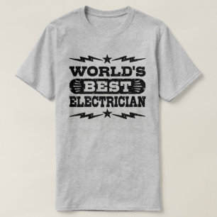 T-shirt O melhor eletricista do mundo