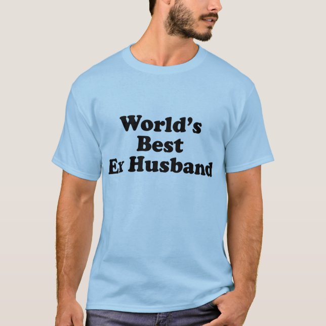 T-shirt O melhor marido ex do mundo (Frente)