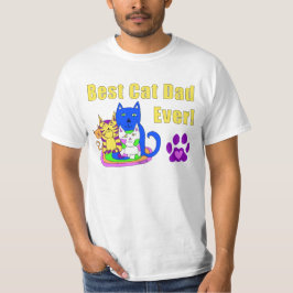 T-shirt O melhor pai do gato nunca