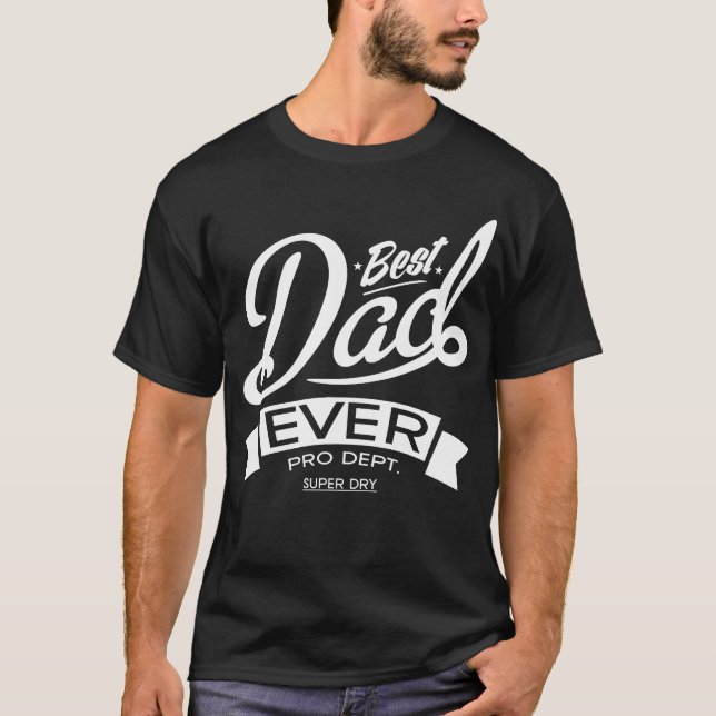T-shirt O melhor pai nunca (Frente)