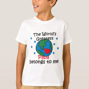 T-shirt O Melhor Papa Pertence a mim
