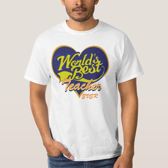 T-shirt O melhor professor do mundo (Frente)