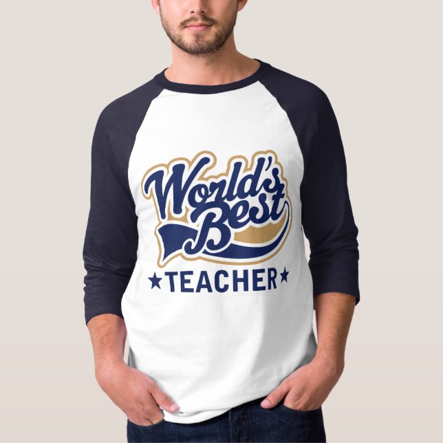 T-shirt O melhor professor dos mundos (Frente)