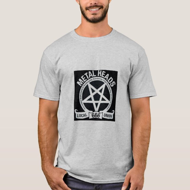 T-shirt o metal dirige a união 666 (Frente)