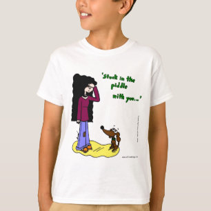 T-shirt O Midge "colado dentro Piddle com você" caçoa o
