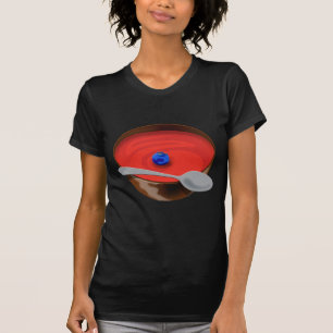 T-shirt O mirtilo em uma bacia de sopa do tomate - Austin,