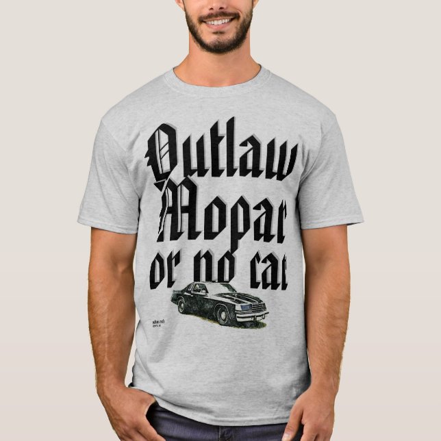 T-shirt O MONDO T - Mopars foragido (Frente)
