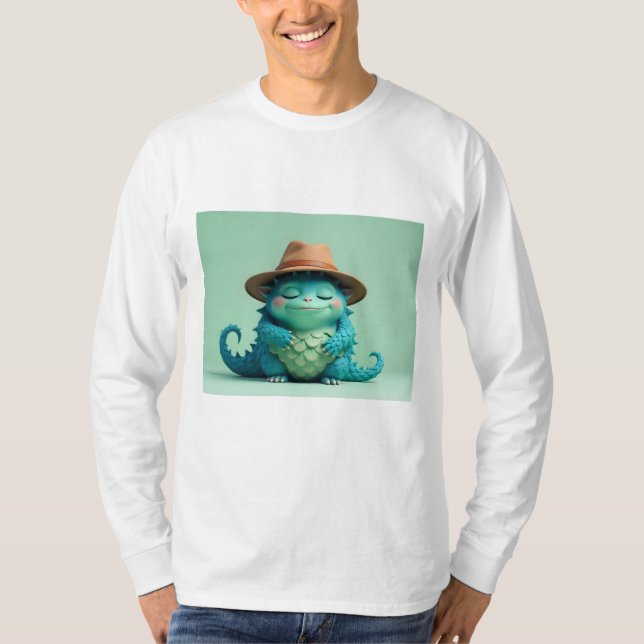 T-Shirt O Monstro Legal com Chapéu (Frente)