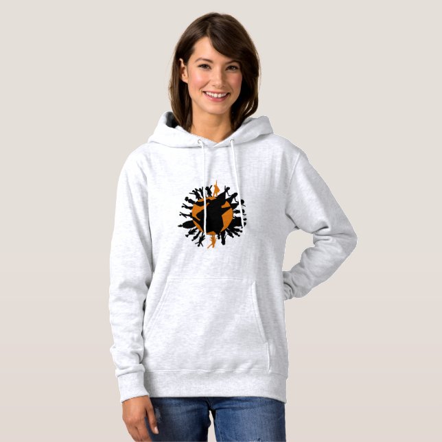 T-shirt O mundo era largamente bastante Hoodie (Frente Completa)