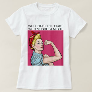 T-shirt O músculo da consciência do cancer e pôde c SRF