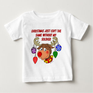 T-shirt O Natal não é o mesmo sem o meu Soldado
