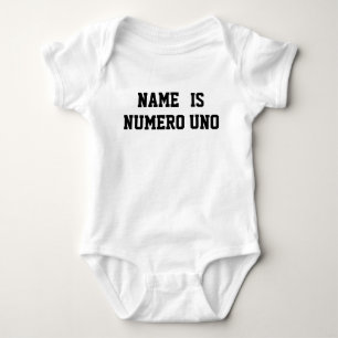 T-shirt O Nome Personalizado É Numero Uno