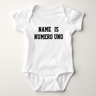 T-shirt O Nome Personalizado É Numero Uno
