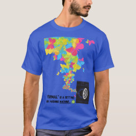 T-shirt O Normal é um ajuste em uma máquina de lavar