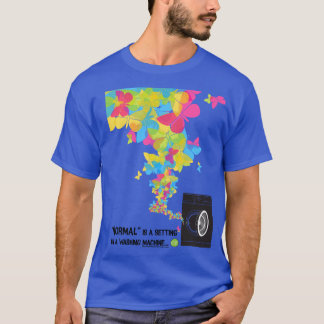 T-shirt O Normal é um ajuste em uma máquina de lavar