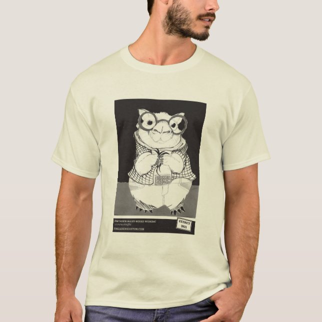 T-shirt O norte Peludo-Cheirou Wombat por JooYoung Choi (Frente)