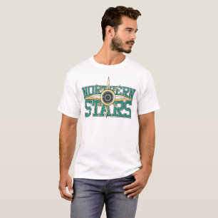 T-shirt + O norte Stars o logotipo