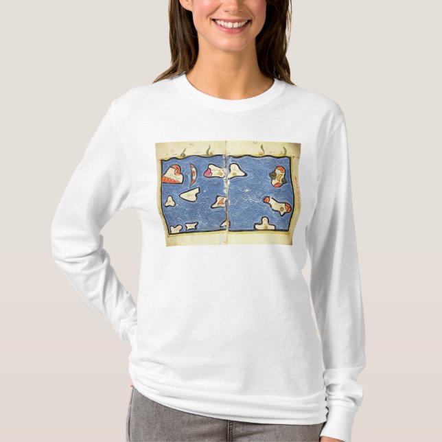 T-shirt O Oceano Índico, de um atlas (Frente)