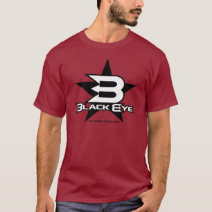 T-shirt O olho roxo Bikes a estrela - preto/branco
