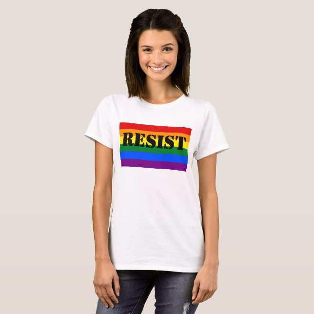 T-shirt O orgulho resiste (Frente Completa)