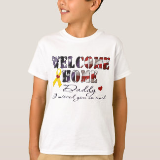 T-shirt O pai Home bem-vindo eu faltei-o