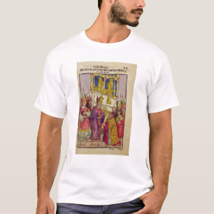 T-shirt O papa Martin V dá a Sigismund o presente