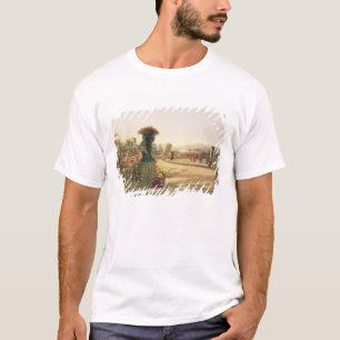 T-shirt O Parterre, Trentham Salão jardina, bar. por Thom