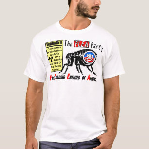 T-shirt O partido da pulga: Ocupe Wall Street