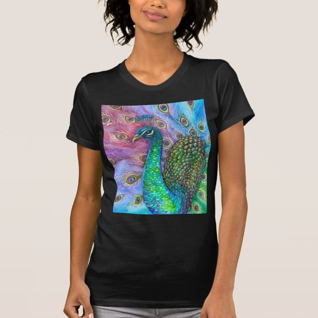 T-shirt O Peacock. perfeito (Frente)
