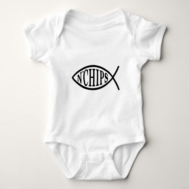 T-shirt O peixe N lasca peixes (Frente)