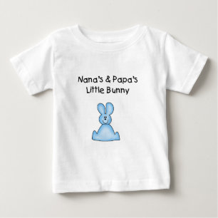 T-shirt O Pequeno Coelhinho de Nana Azul e Papai
