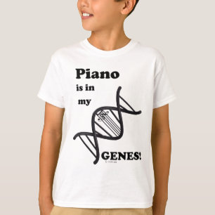 T-shirt O piano está em meus genes