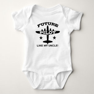 T-shirt O piloto futuro gosta de meu tio