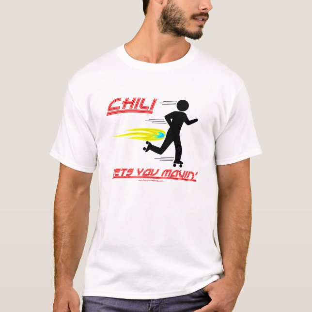 T-shirt O pimentão obtem-lhe Movin (Frente)