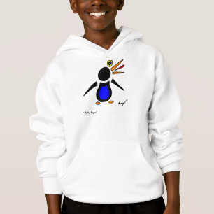 T-shirt O pinguim abstrato caçoa a camisola encapuçado