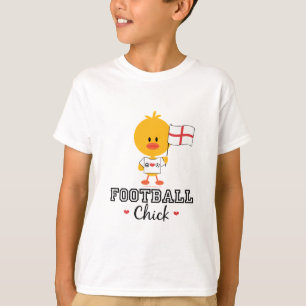 T-shirt O pintinho inglês do futebol do futebol caçoa o