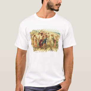 T-shirt O poeta Anacreon (570-485 BC) com seus musas, 189