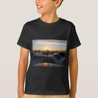 T-shirt O por do sol Califórnia sonha o estilo livre do