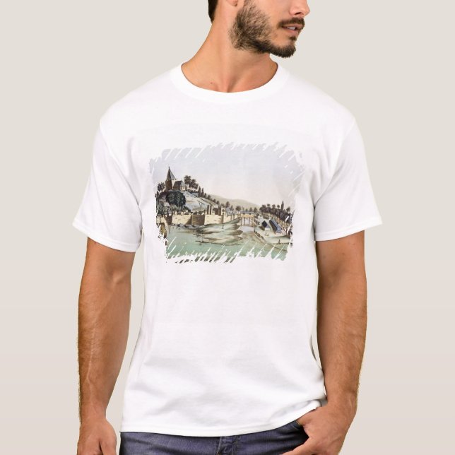 T-shirt O porto e a cidade de Malacca, Malaysia, (Frente)