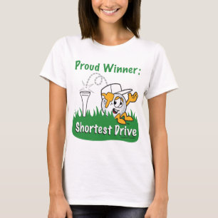 T-shirt O prêmio o mais curto do furo da movimentação p