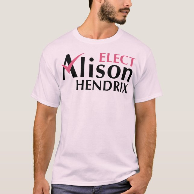 T-shirt O preto órfão elege Alison Hendrix (Frente)