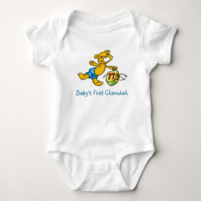 T-shirt O primeiro Chanukah do bebê (Frente)