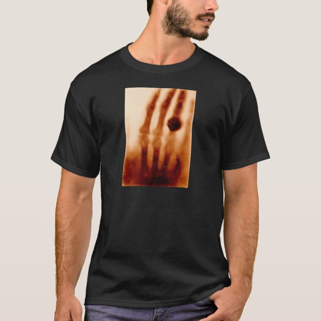 T-shirt O primeiro Raio X, 1901, fotografia (Frente)