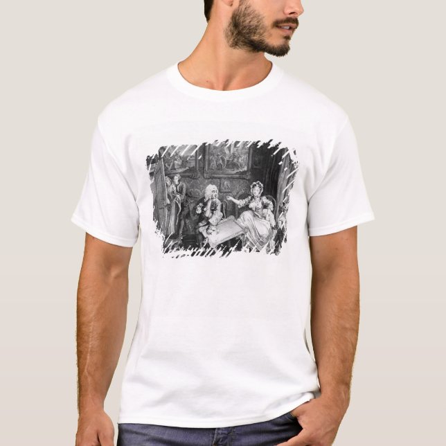 T-shirt O progresso de uma prostituta, placa II, (Frente)