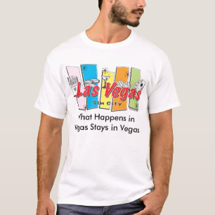 T-shirt O que acontece em Vegas fica em Vegas
