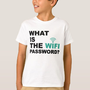T-shirt O que é a senha de WIFI engraçada