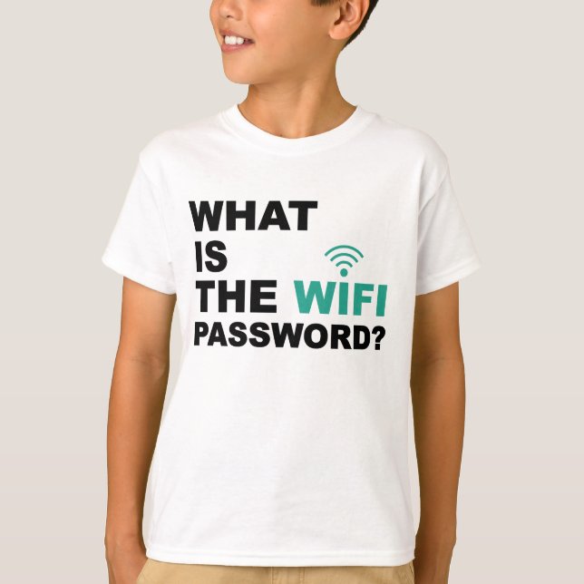 T-shirt O que é a senha de WIFI engraçada (Frente)